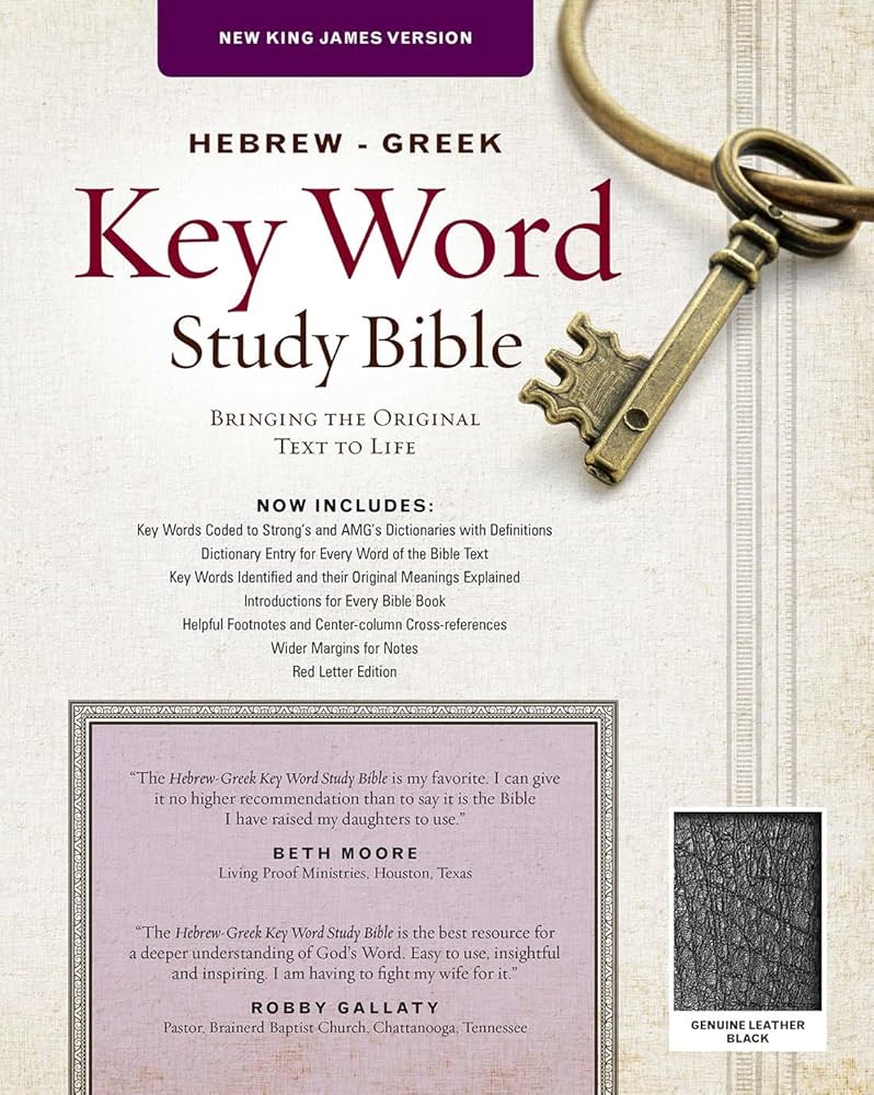 The Hebrew-Greek Key Word Study Bible: NKJV Edition, Black